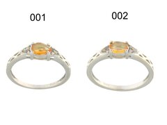 Inele din argint 925 - turmalina petrol picatura oval